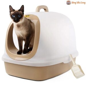 Nhà Vệ Sinh Cho Mèo Nắp Mở MAKAR Luxury Cat Litter Box